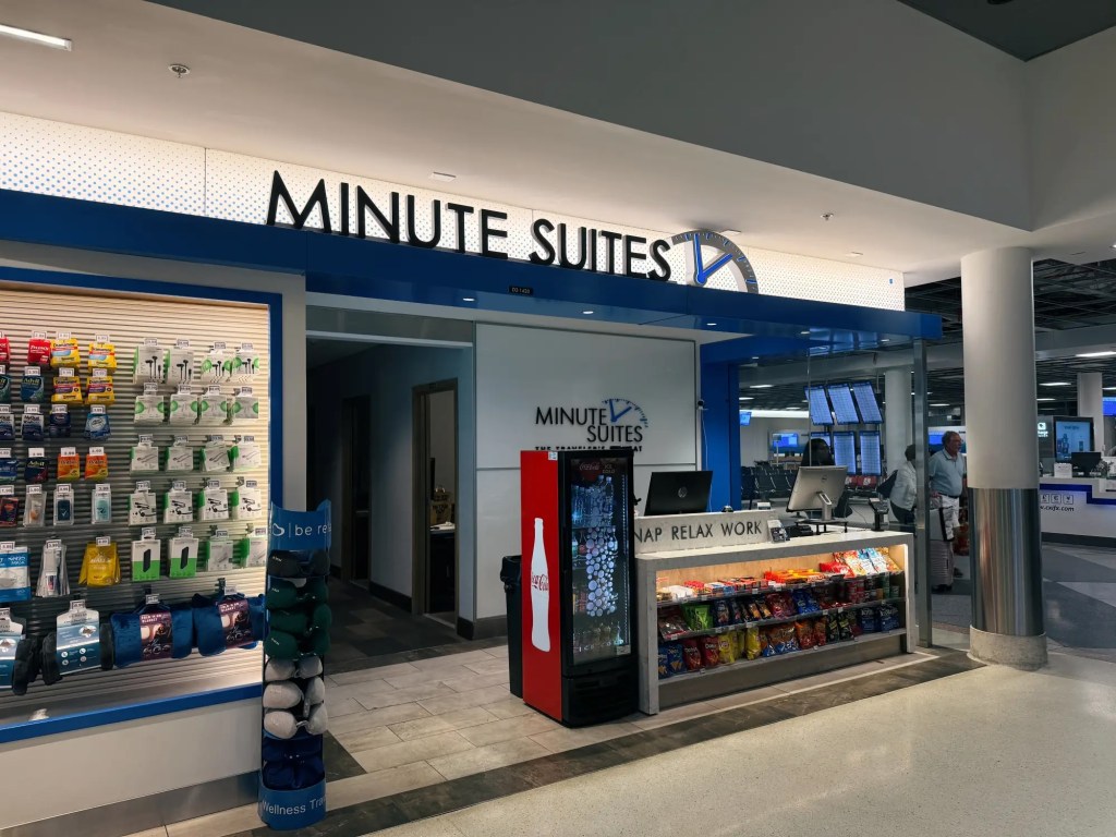 Minute Suites entrance at the CLT airport