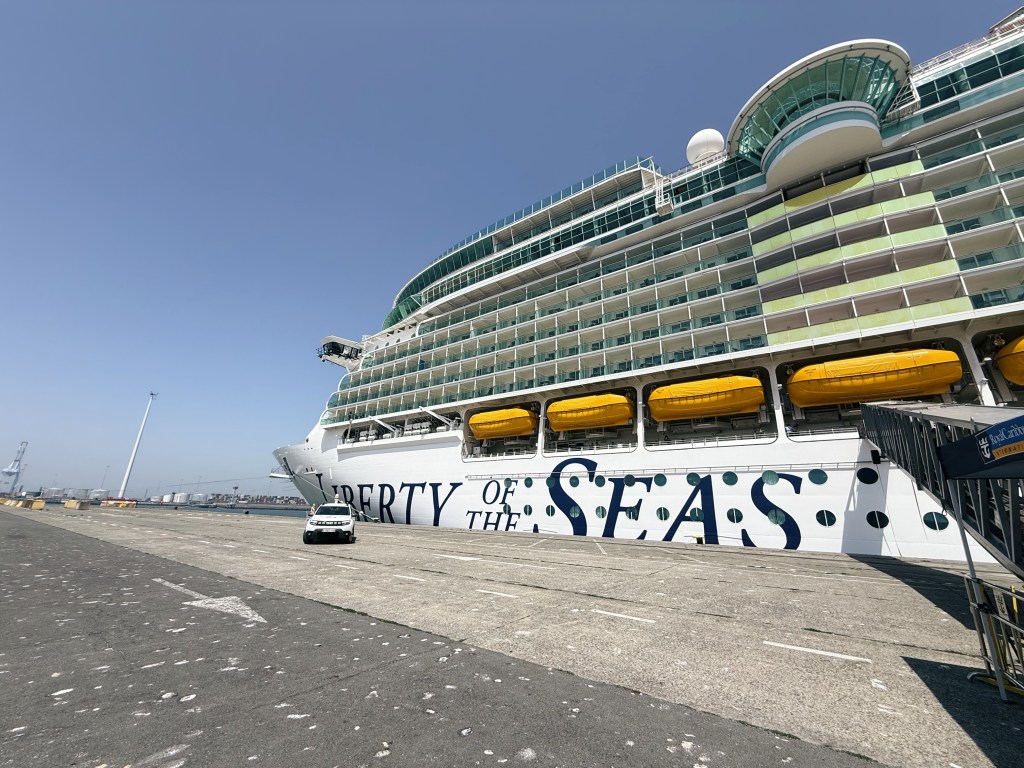 Liberty of the Seas docked in Belgium